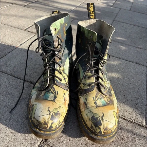 RARE ** Doc Martens Pascal Hell boots from limited Bosch Museum Collection - Picture 5 of 14